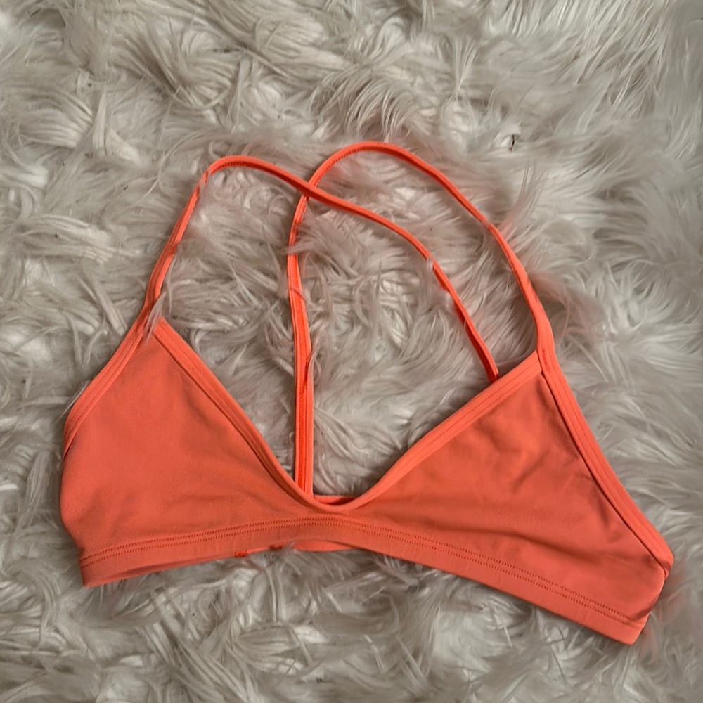 JOLYN Swim Merlin 2 Fixed Back Swim Top Size S Papaya